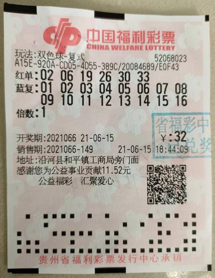 6月15日晚,中国福利彩票双色球第2021066期开奖,开出14注一等奖,145注